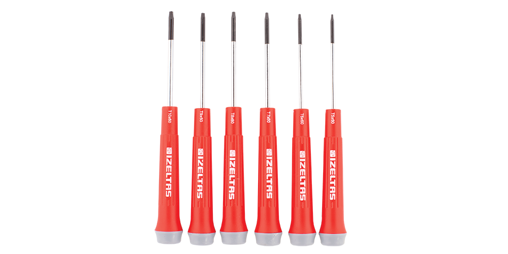 ELEKTRONİKÇİ TİP KLEMENS TORX UÇLU TORNAVİDA TAKIMI 6 PARÇA