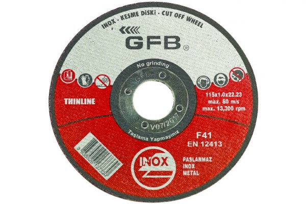 GFB 115X1 İNOX KESKİ TAŞI