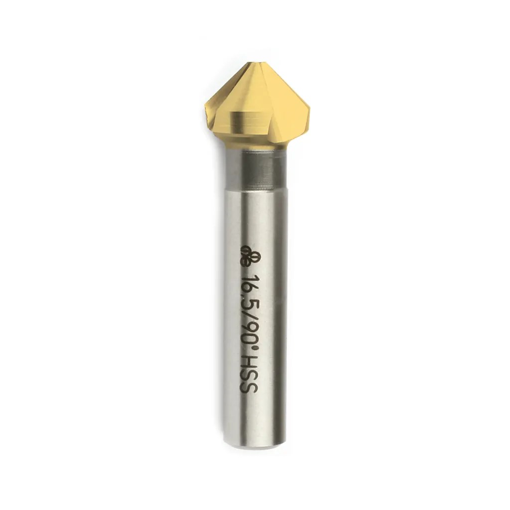 HSS-TIN DIN 335/C  HAVŞA FREZE  8.3 MM-90º