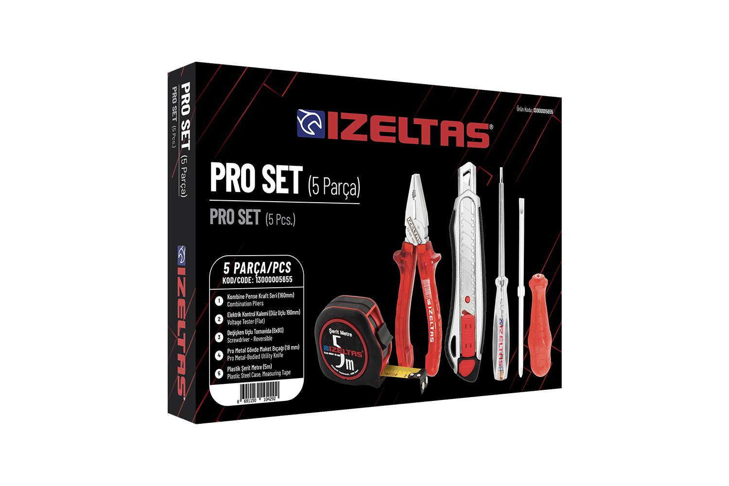 İZELTAŞ PRO  SET 5 PARÇA