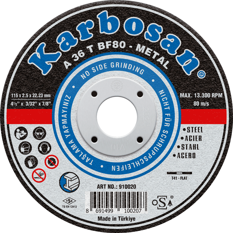 KESME DİSKİ METAL (NK) THIN LINE 125x1.0x22 KARBOS