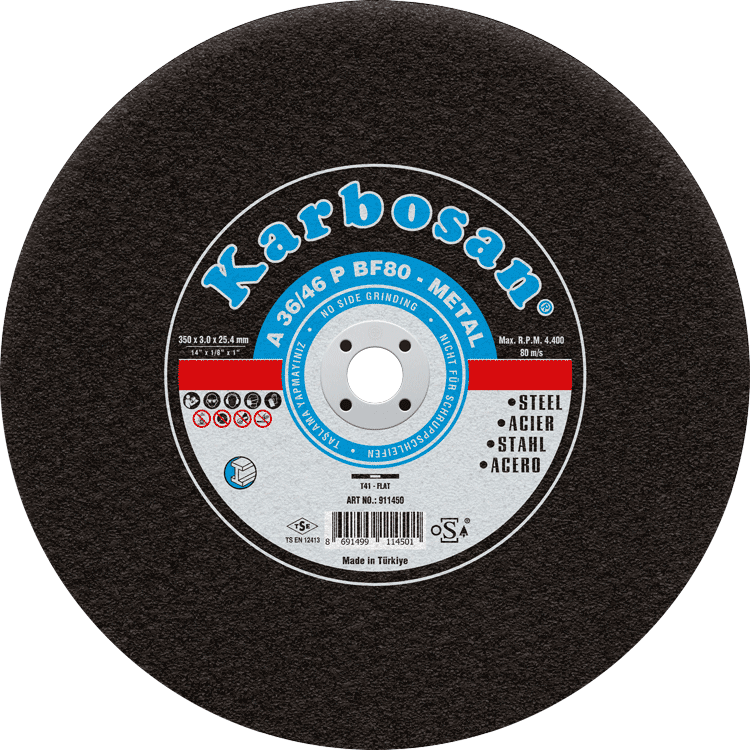 KESME DİSKİ SABİT METAL (NK) 350x3.5x25.4 KARBOSAN