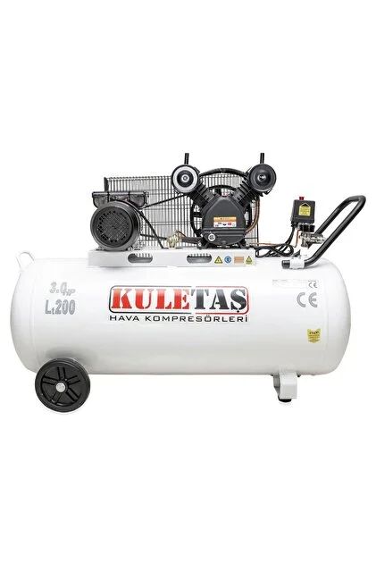 KULETAŞ 200 Litre 3 HP 8 Bar Pistonlu Yağlı Hava Kompresörü