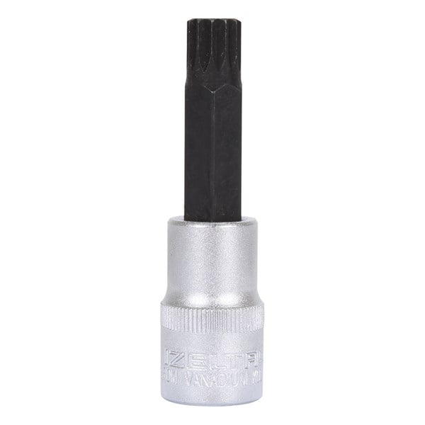 1/2" ON İKİ KÖŞE M 8 LOKMALI BİTS UÇ YİVLİ (60 MM)