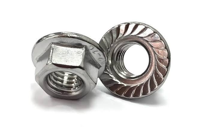 M10 FLANŞLI SOMUN DIN 6923 INOX - A2 / AISI 304