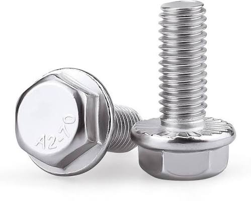 M8x16 FLANŞLI CIVATA DIN 6921 INOX - A2 / AISI 304