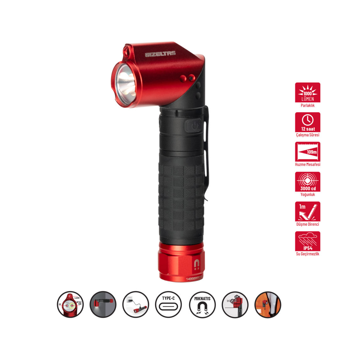 PRO LED EL FENERİ 1000LM