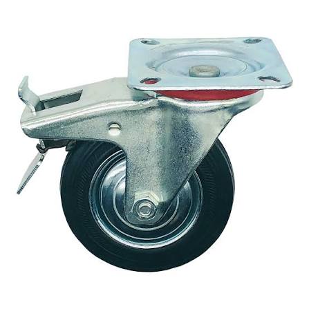 SERVİS TEKERİ FRENLİ DÖNER 125 mm