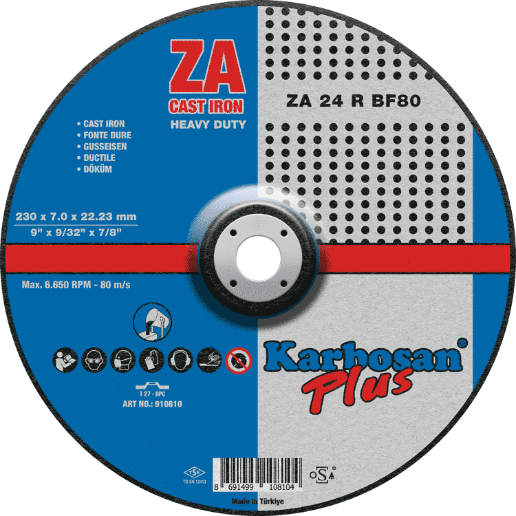 TAŞLAMA DİSKİ ZİRKON 180x7.0x22 KARBOSAN